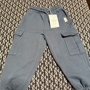Zara Kids Slate Blue Cargo Joggers
